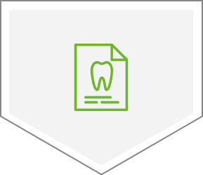 Icon of a tooth inside a file